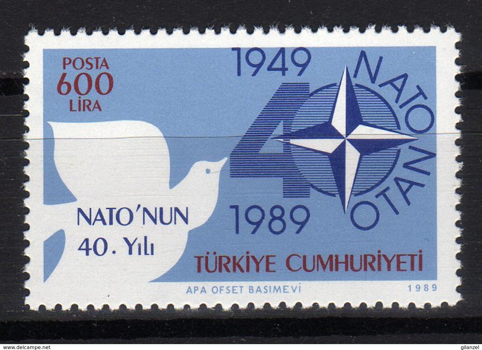 Turkie 1989 NATO OTAN MNH - Idee Europee