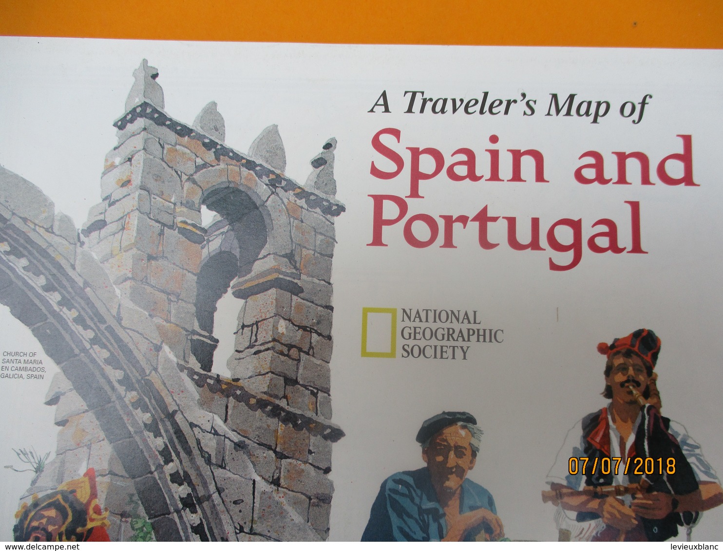 Carte Historique Et Géographique/ A Traveler's Map Of SPAIN And PORTUGAL/National Geographic Society/ 1998   PGC220 - Autres & Non Classés