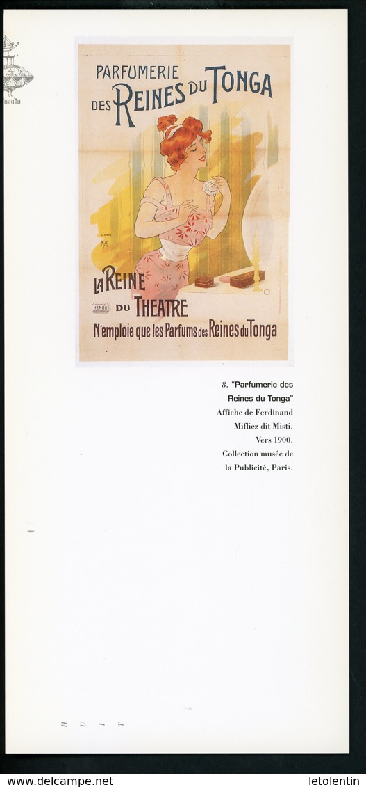 CARTE PUB 12,5 X 27,5  - "PARFUMERIE DES REINES DU TOGA", AFFICHE DE FERDINAND MIFLIEZ DIT MISTI - Unclassified