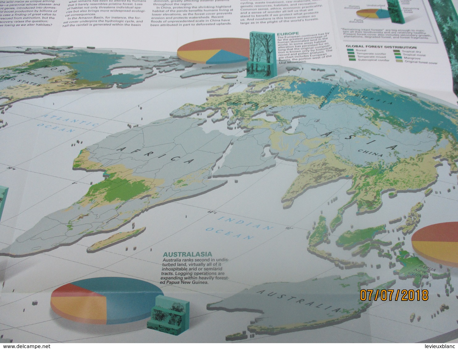 Carte d'Evolution Biologique/ Biodiversity/ Millenium in maps/National Geographic Society/ 1998   PGC221