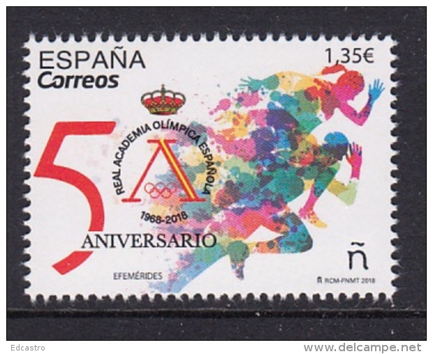 1.- SPAIN 2018 50th Anniversary Of The Spanish Olympic Academy - Otros & Sin Clasificación