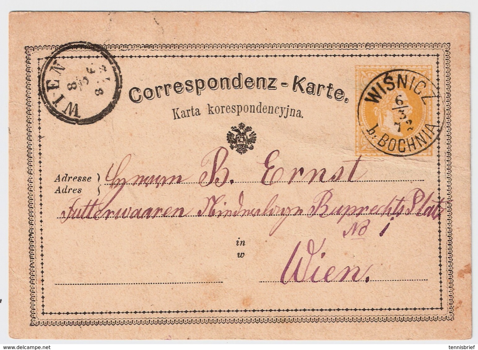 Österreich, 1872, Glasklar , Gallizien!,   A636 - Briefe U. Dokumente