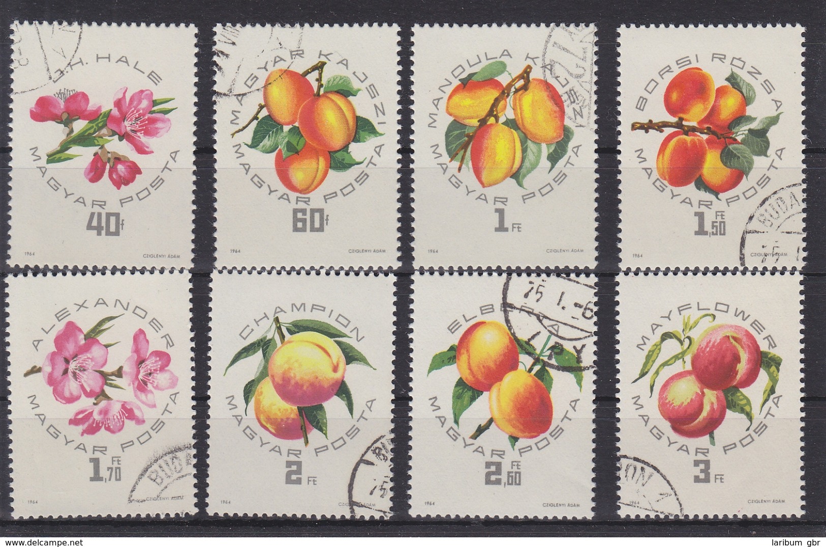 Ungarn 2044-2051 Gestempelt Früchte, Blüten, Obst, Hungary #W841 - Other & Unclassified