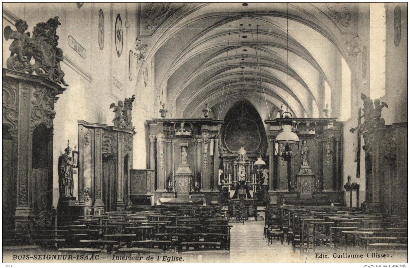 BELGIQUE - BRABANT WALLON - BRAINE-L'ALLEUD - BOIS-SEIGNEUR-ISAAC - Intérieur De L'Eglise. - Braine-l'Alleud