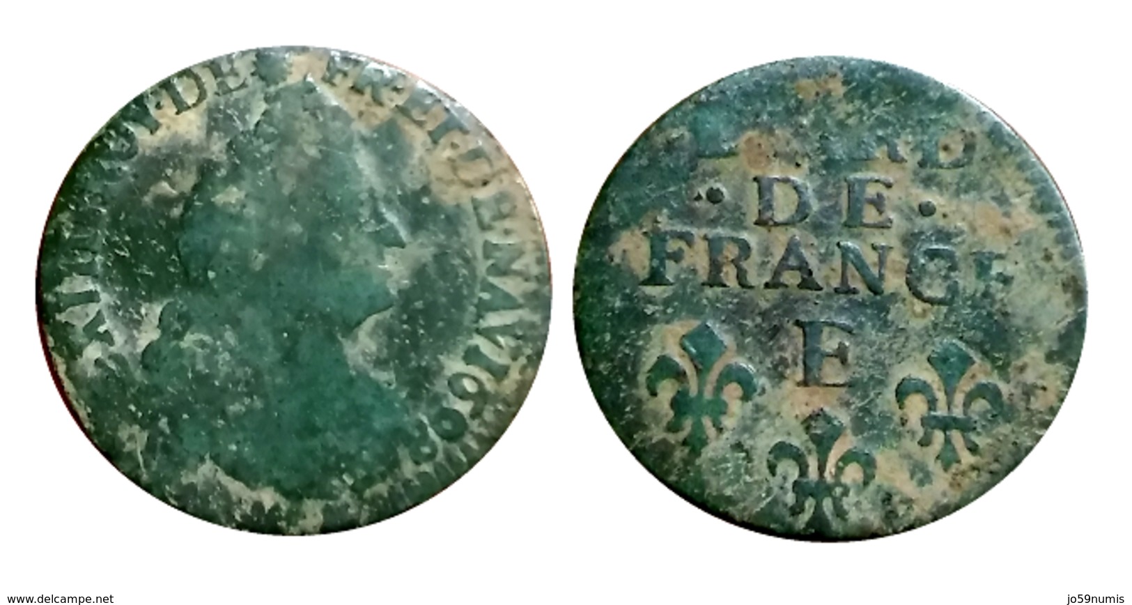 LOUIS XIV Liard De France 1698 E (Tours) GADOURY R1 C2G R3 - 1643-1715 Louis XIV Le Grand