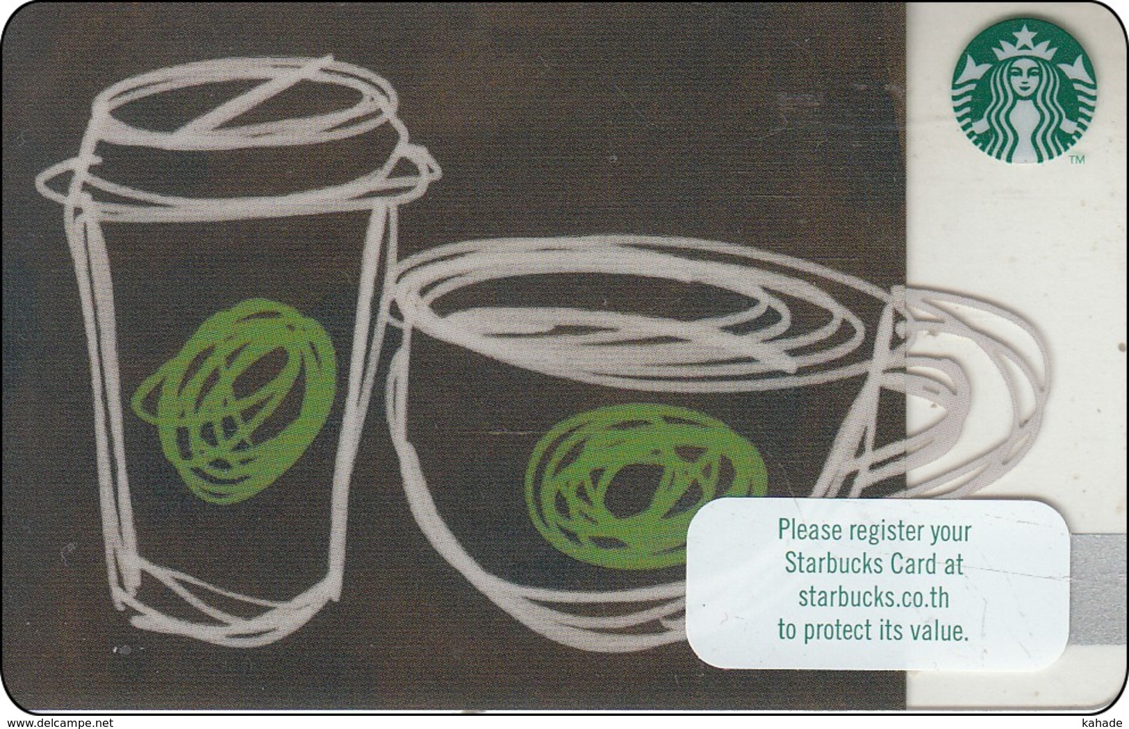 Thailand Starbucks Card  Coffee And Tea - 2016-6136 - Gift Cards