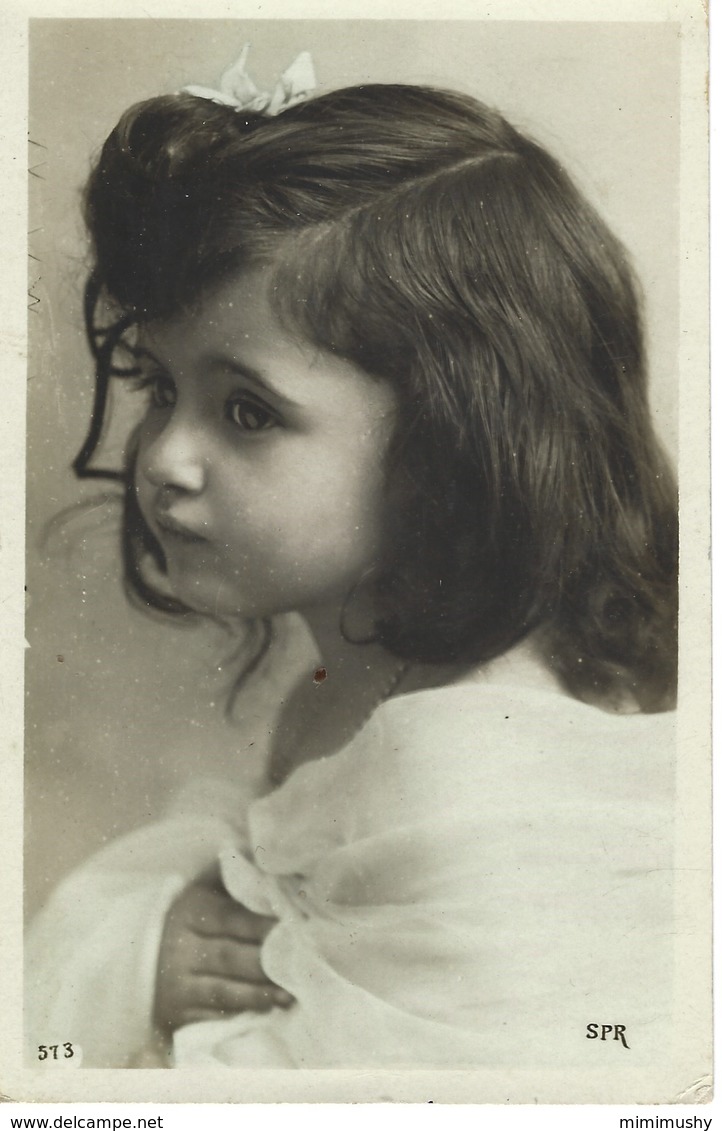 Carte Photo Petite Fille Portrait - Enfant - Portraits