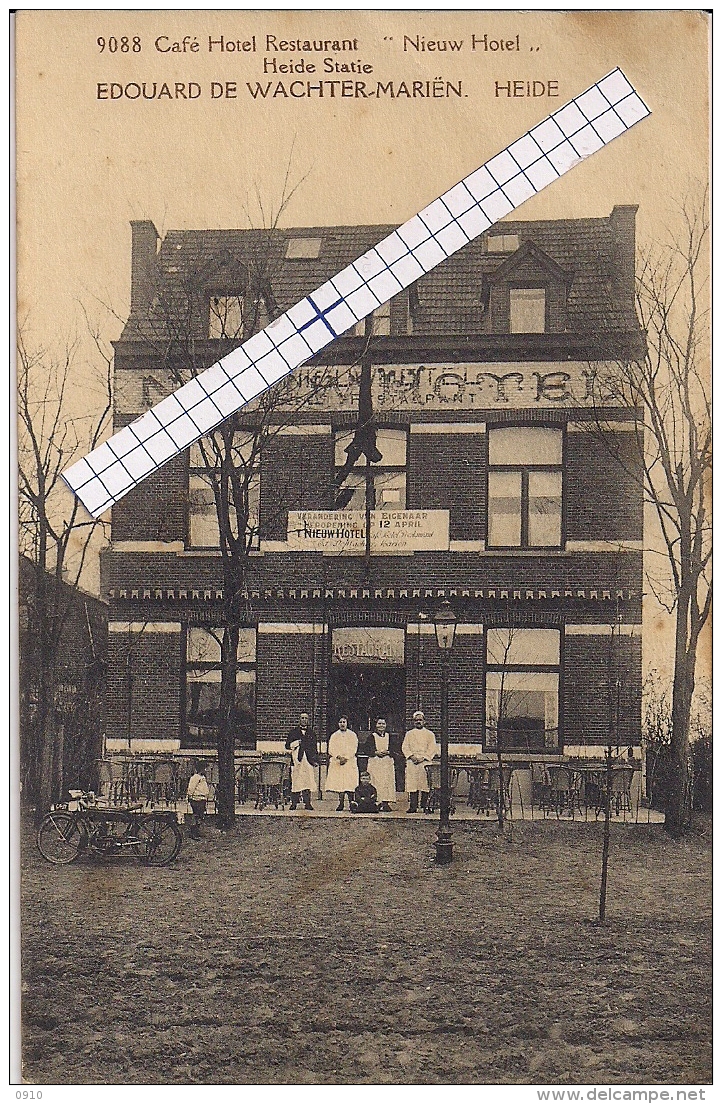 HEIDE-CALMPTHOUT-KALMTHOUT"NIEUW HOTEL-HEIDE STATIE-DE WACHTER MARIEN"HOELEN 9088 UITGIFTE 28.05.1924. TYPE 8 RRR - Kalmthout