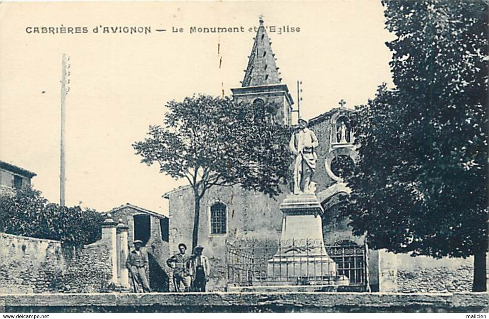 - Dpts Div -ref ZZ884- Vaucluse - Cabrières D Avignon - Monument Aux Morts - Monuments Aux Morts - Guerre 1914-18 - - Autres & Non Classés