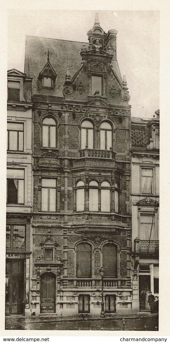 Architecture - C1910 - Planche VERS L'ART N° 20 - Maison Rue Du Limbourg à Gand - Architecte A. Ledoux - 2 Scans - Architecture