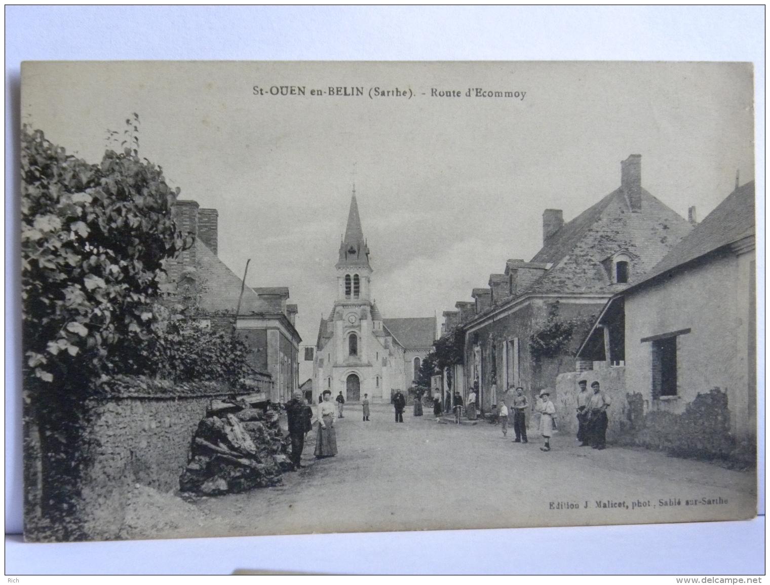 CPA (72) Sarthe - Saint Ouen En Belin - Route D'Ecommoy - Autres & Non Classés