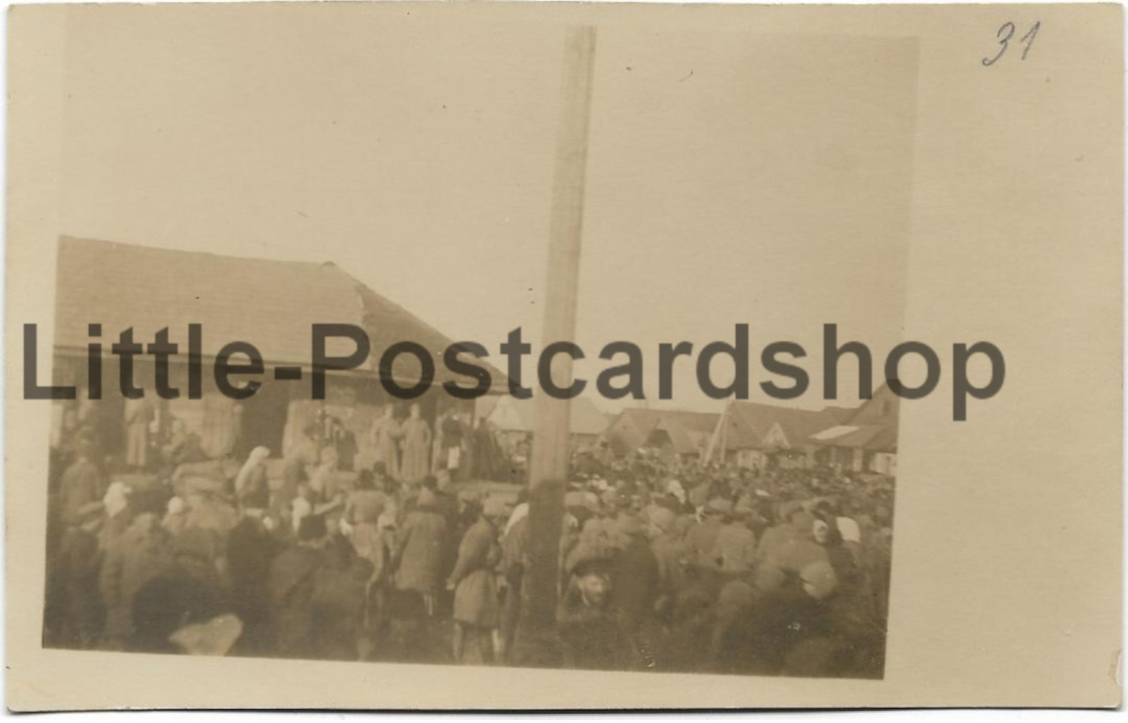 Foto Markttrubel In Koydonow Russland 1918 Weissrussland Dsjarschynsk Dserschinsk Kojdanów Kojdanau - Guerre 1914-18