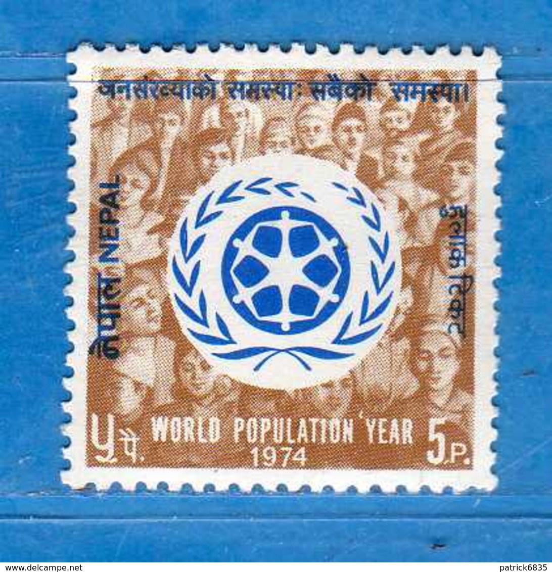 (Mn1) NEPAL **- 1974 -  Année De La Population . Yvert. 275.  MNH.  Vedi Descrizione. - Nepal