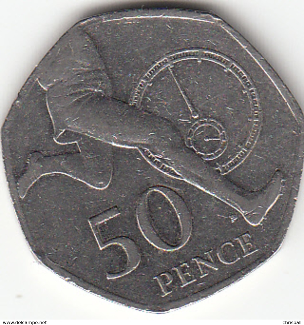 Great Britain UK 50p Coin Roger Bannister 2004 (Small Format) Circulated - 50 Pence