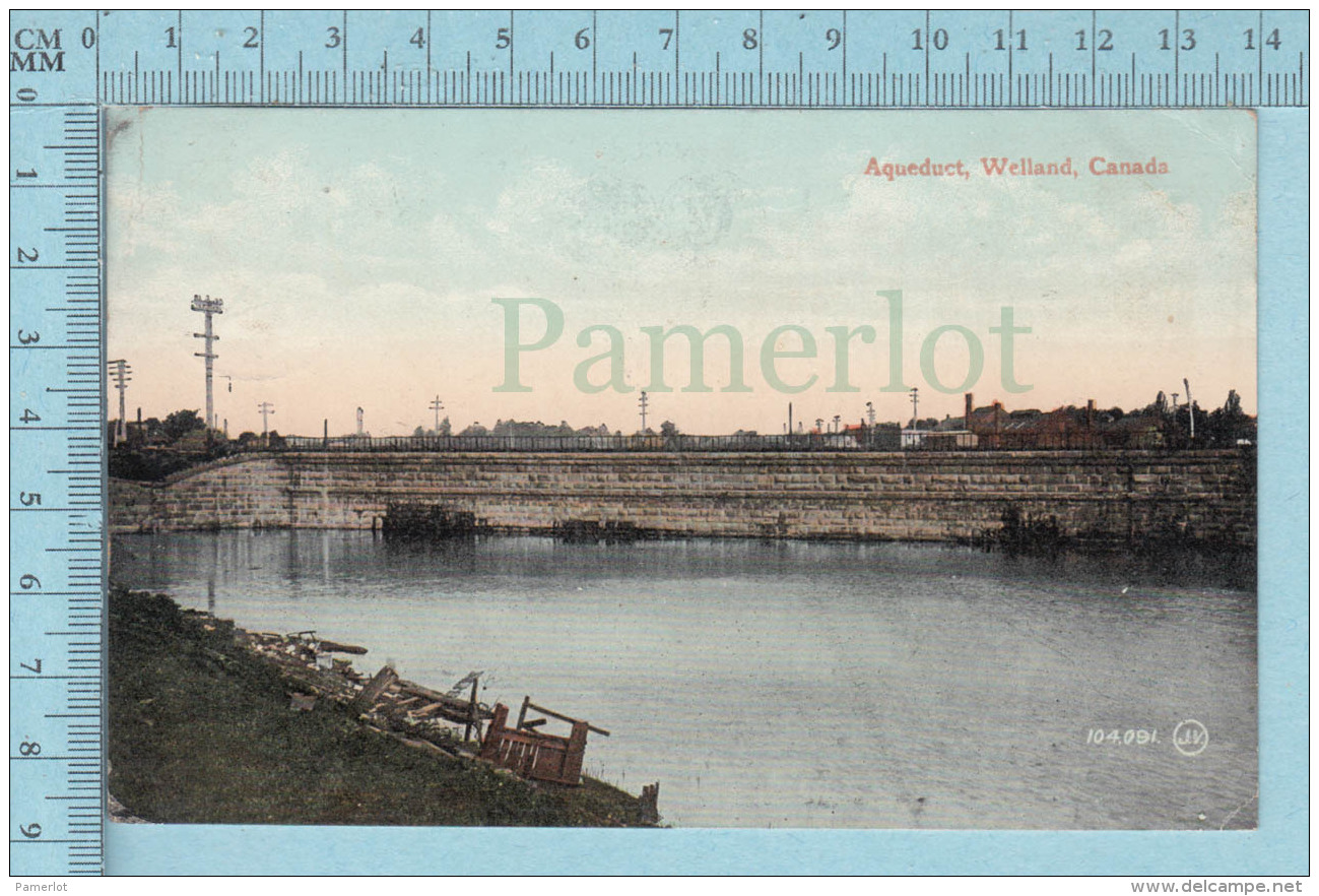 CPA - Aqueduct Welland Ontario Canada, On Valentine Card -  Used In 1908 Stamp  Canada 1&cent; - Autres & Non Classés