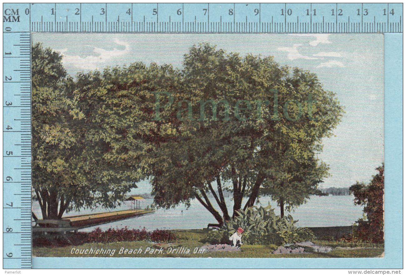 CPA -  Couchiching Beach Park Orillia Ontario , On W.G. Mac Farlane Card -  Used In 1908 Stamp  Canada 1&cent; - Autres & Non Classés