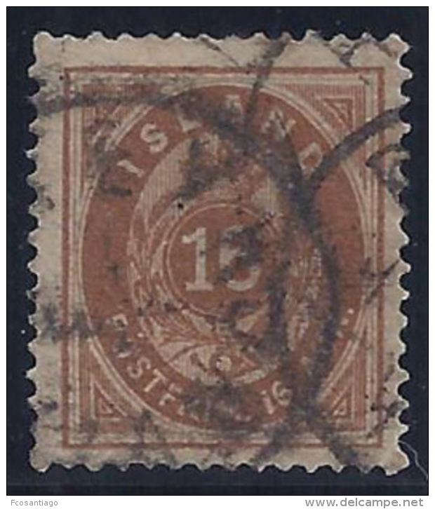 ISLANDIA 1876 - Yvert #9 - FU - Gebruikt