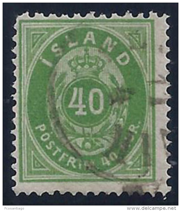 ISLANDIA 1876 - Yvert #11 - VFU - Usados