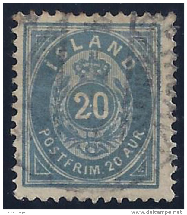 ISLANDIA 1876 - Yvert #14b - VFU - Oblitérés