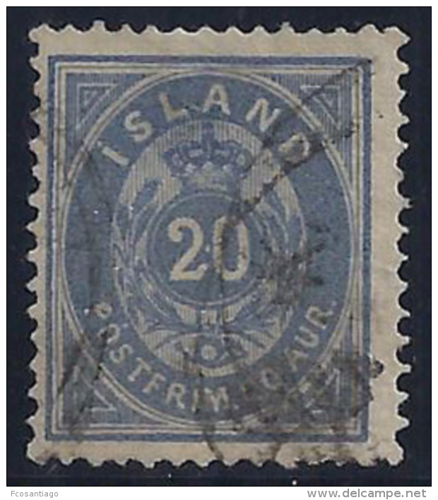 ISLANDIA 1882 - Yvert #14aA - VFU - Usados