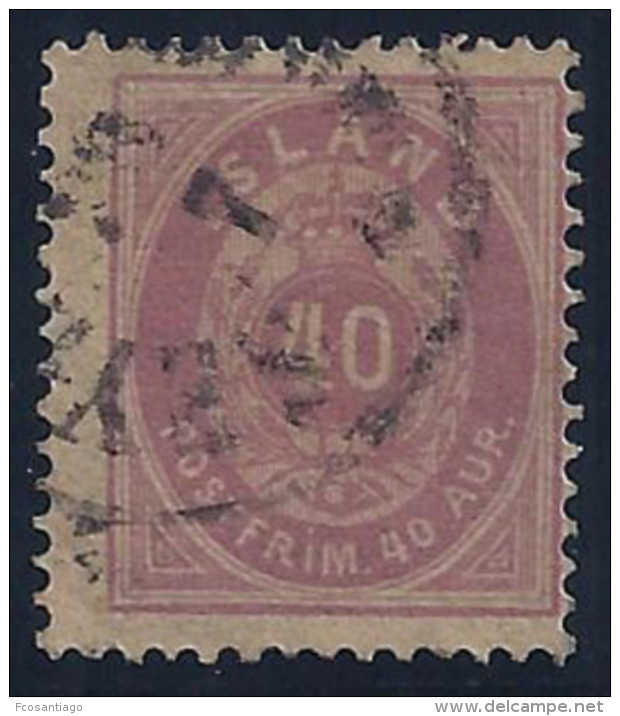 ISLANDIA 1882 - Yvert #15 - VFU - Usados