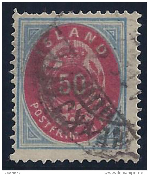 ISLANDIA 1882 - Yvert #16 - VFU - Usados