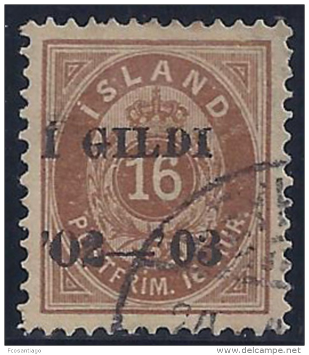 ISLANDIA 1902 - Yvert #28A - VFU - Used Stamps