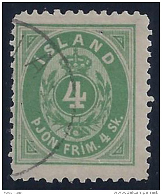 ISLANDIA 1873 - Yvert #51 - VFU - Usados