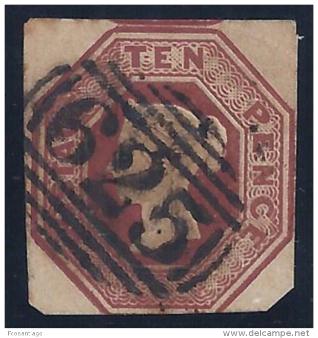 GRAN BRETAÑA 1847/84 - Yvert #6 - VFU - Gebraucht
