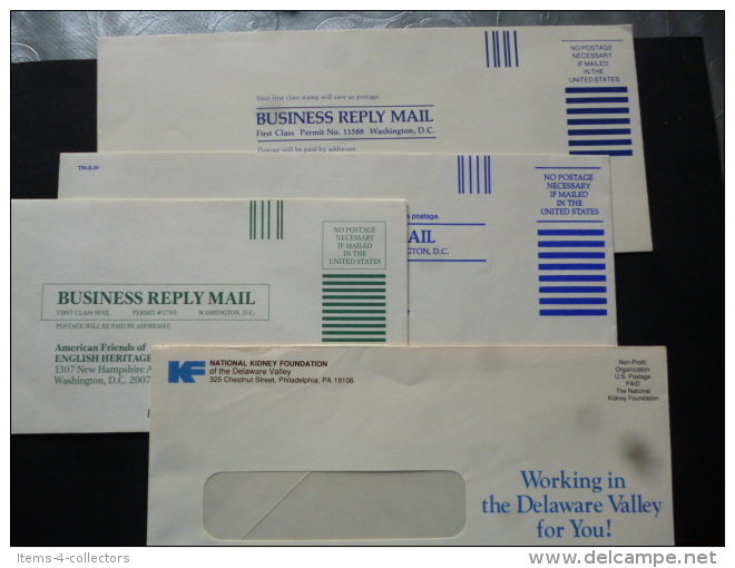 USA PREPAID COVERS BUSINESS REPLY COVERS MINT - Other & Unclassified