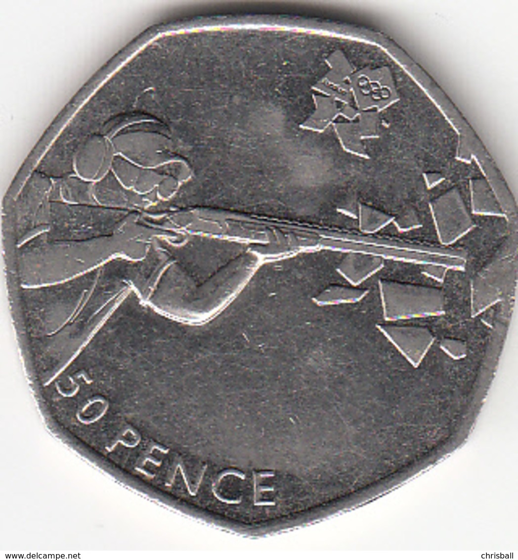 Great Britain UK 50p Coin Shooting 2011 (Small Format) Circulated - 50 Pence