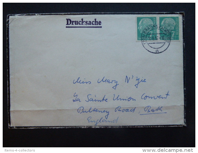 GERMANY POSTAL COVER 1957 - Other & Unclassified