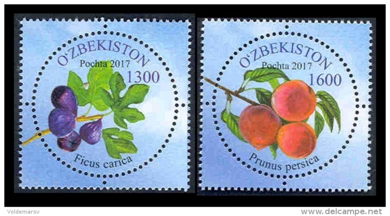 Uzbekistan 2017 Mih. 1189/90 Fruits (II) MNH ** - Uzbekistan