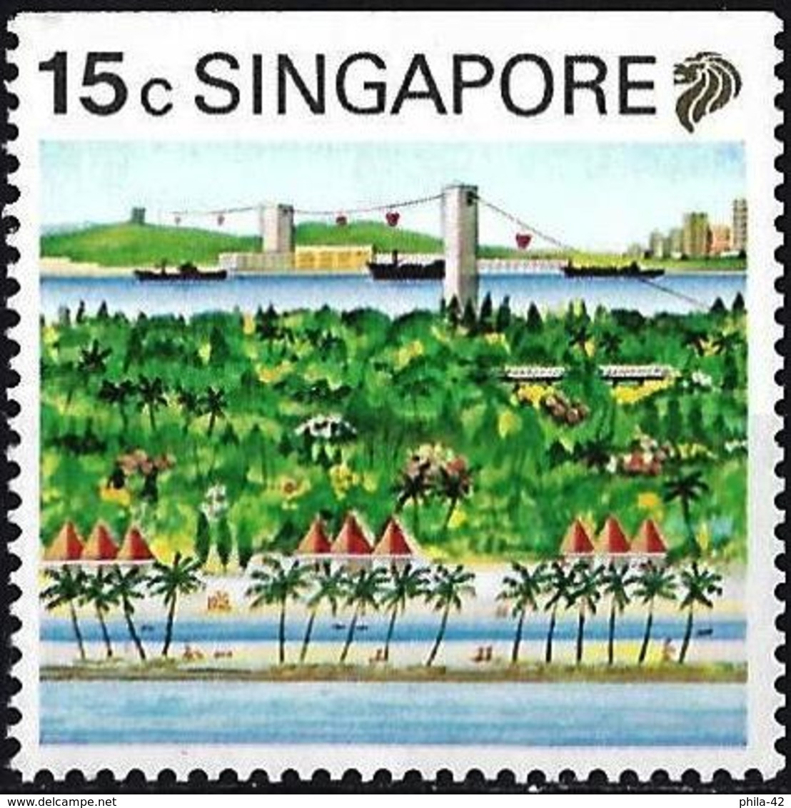 Singapore 1990 - Sentosa Island ( Mi 599D - YT 578a ) MNH** - Singapore (1959-...)