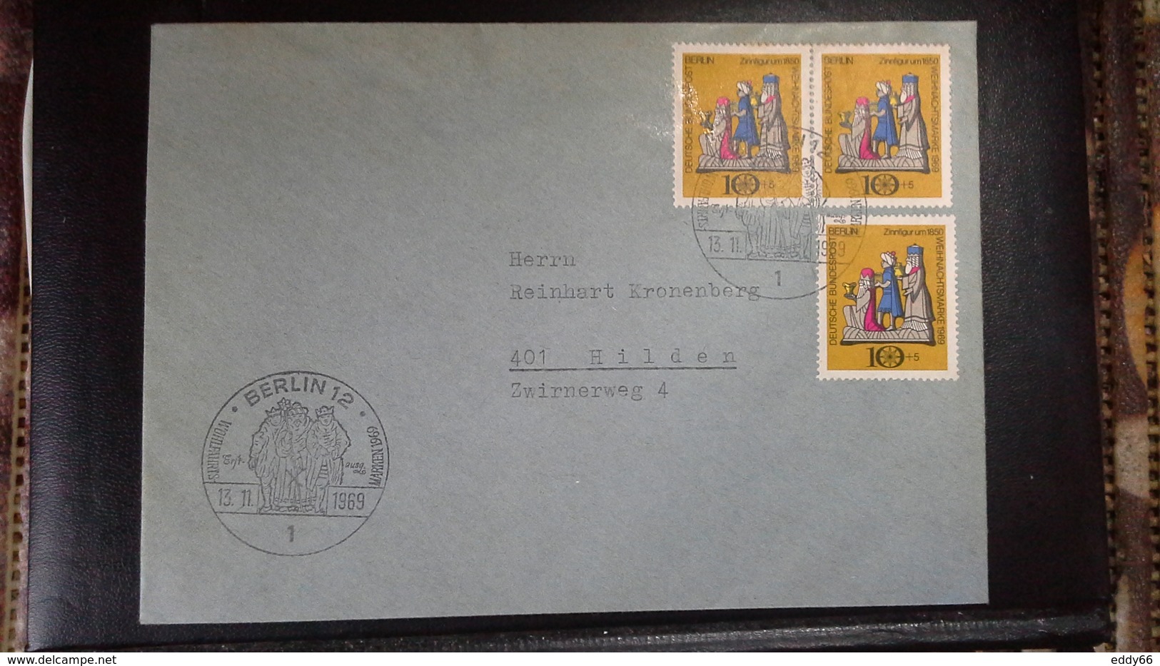 FDC Berlin   Mi.Nr. 352 (Weihnachten) Mit Sonderstempel Berlin 12 Vom 13.11.1969 - Briefe U. Dokumente