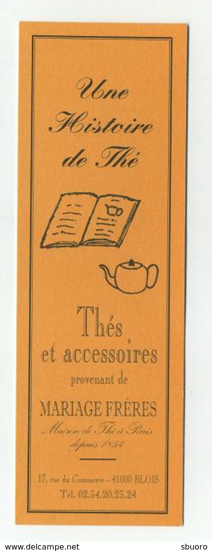 Marque-page - Mariage Frères - Une Histoire De Thé - Thés Et Accessoires - Marque-Pages