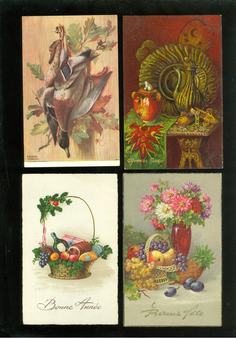 Beau Lot De 20 Cartes Postales De Fantaisie Nature Morte  Mooi Lot Van 20 Postkaaten Van Fantasie Stilleven - 20 Scans - 5 - 99 Karten