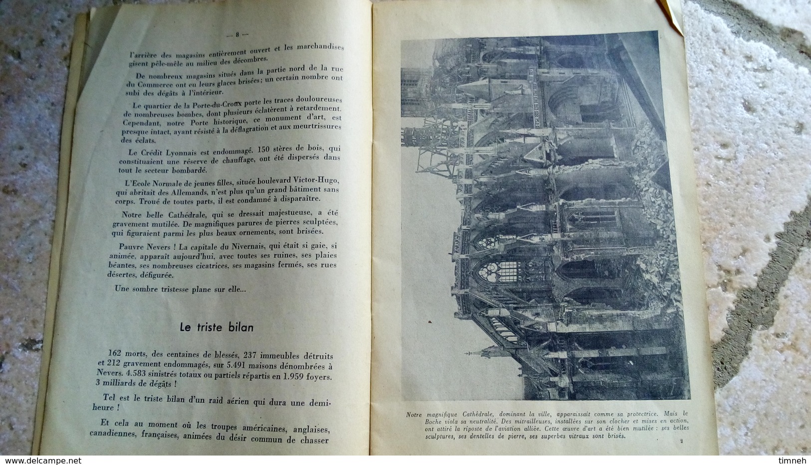 LE TRAGIQUE BOMBARDEMENT DE NEVERS - Francis PRAT - 25 ILLUSTRATIONS - 16 Juillet 1944 - 2e édition - Bourgogne