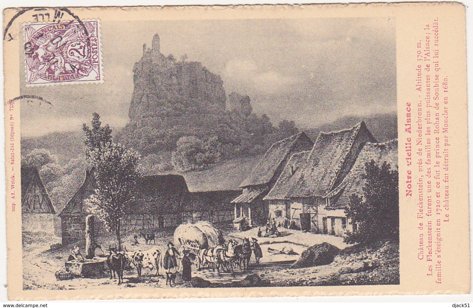 Notre Vieille Alsace - Château De Fleckenstein, Près De Niederbronn - Alsace