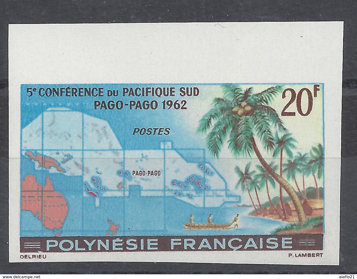 POLYNESIE - N° 17 NON DENTELE - NEUF SANS CHARNIERE - Conférence Pacifique Sud - Ongebruikt