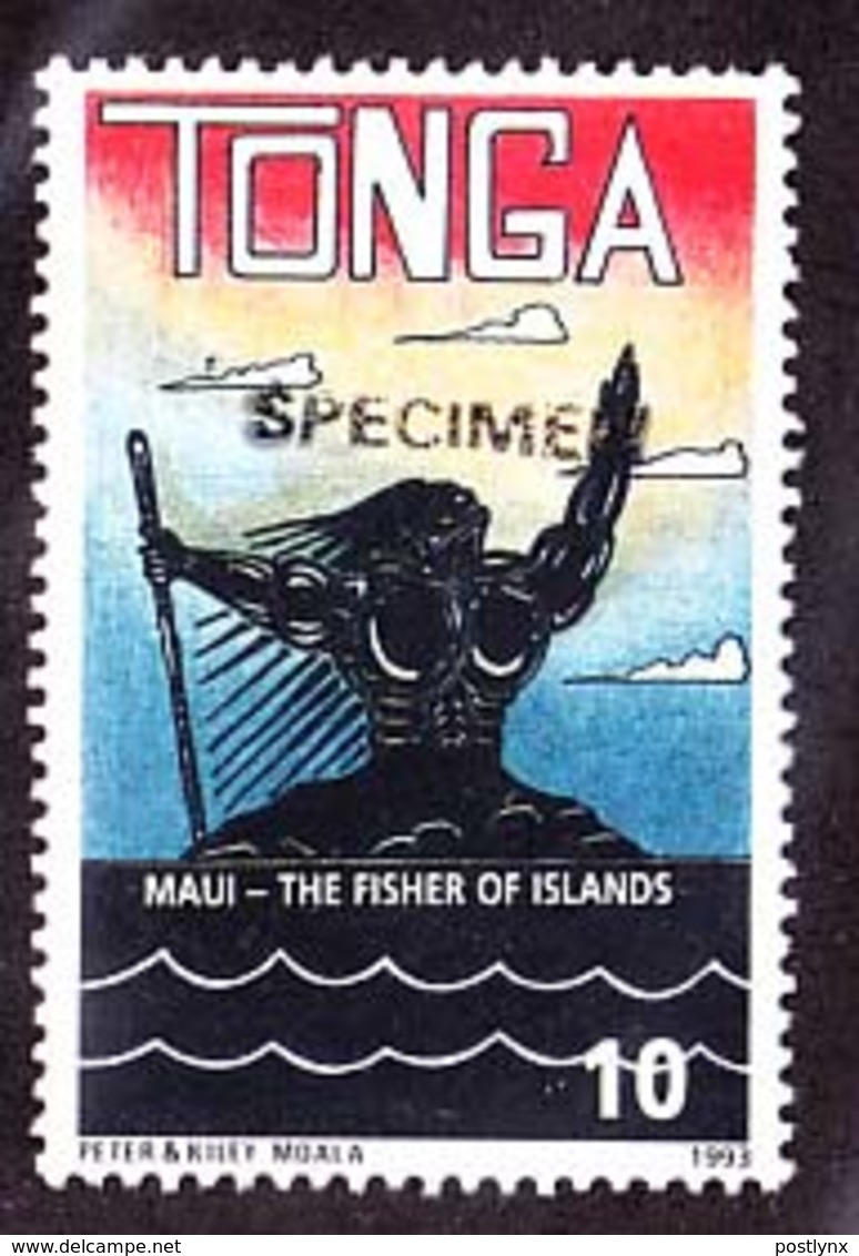 TONGA 1994 Scary Guy In The Sea 10s SPECIMEN - Tonga (1970-...)