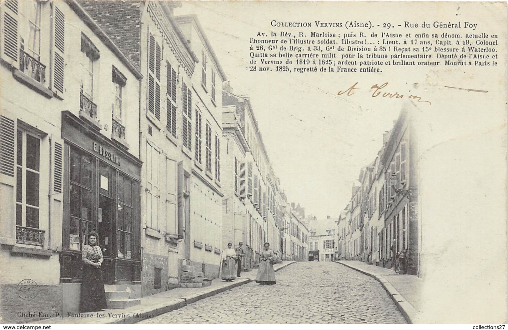 02-VERVINS- RUE DU GENERAL FOY - Vervins