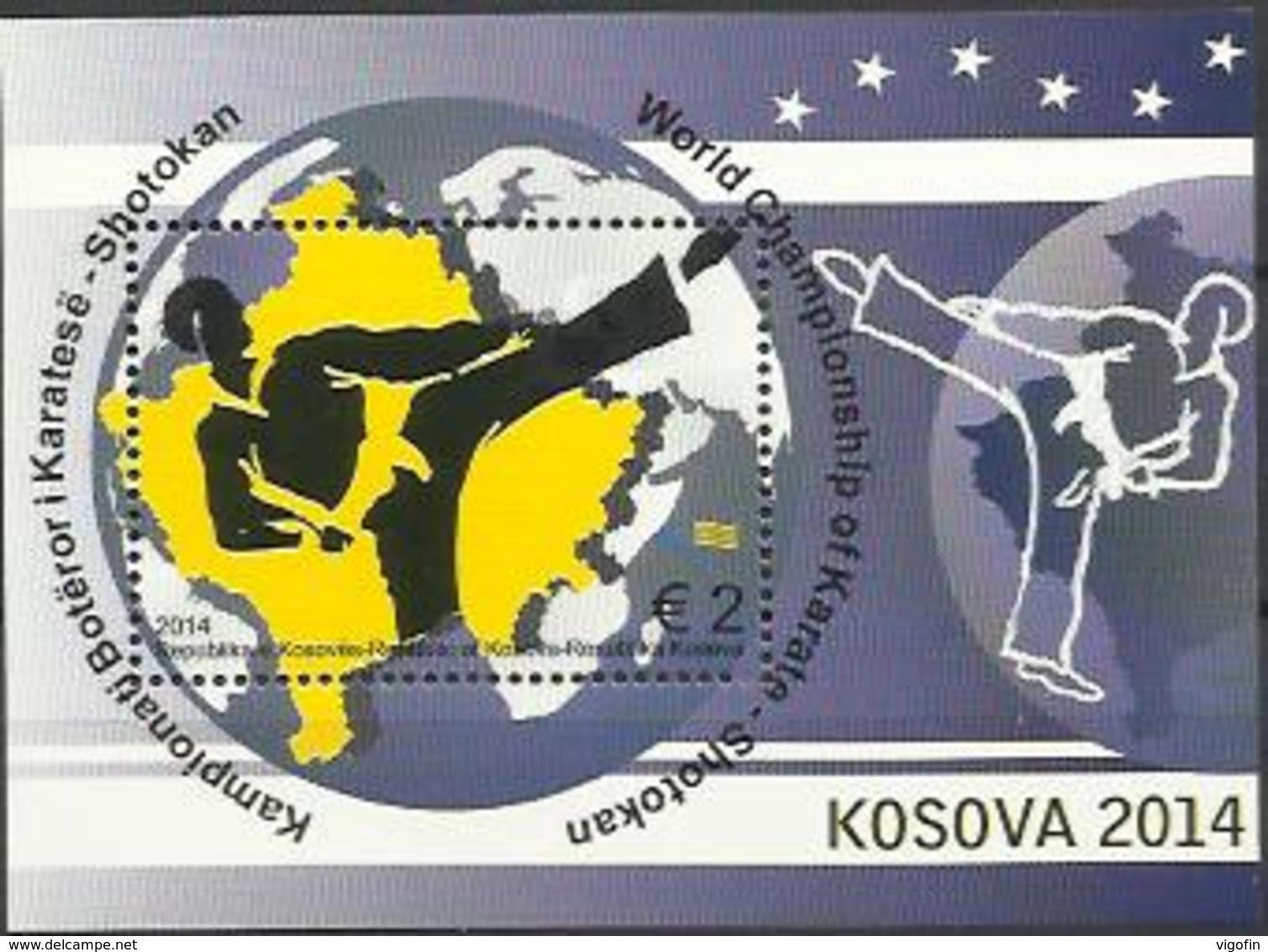 KOS 2014-279 KARATE, KOSOVO, S/S, MNH - Ohne Zuordnung