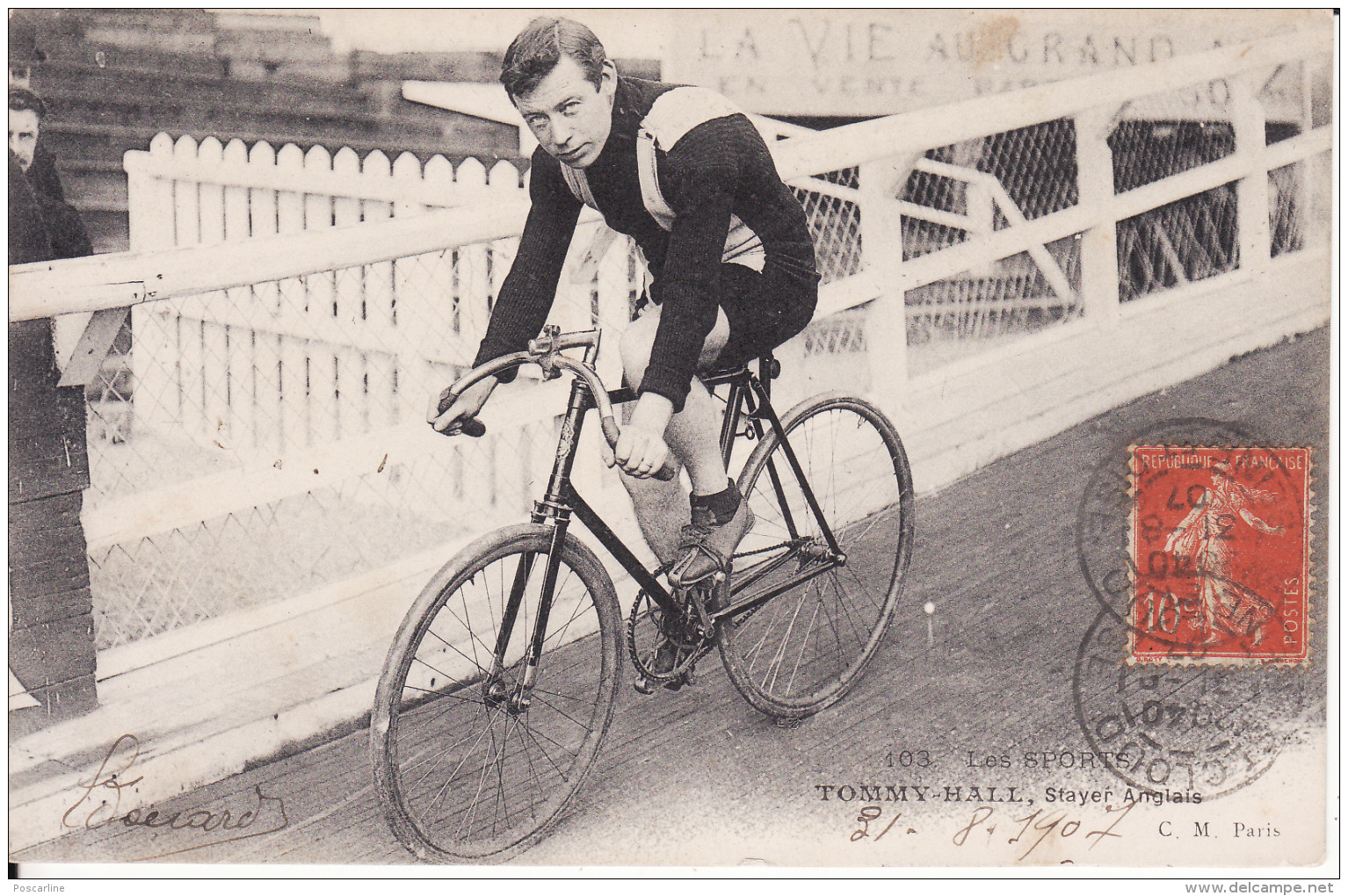 Cycliste, Cyclisme, Tommy Hall, 1907, 2 Scans - Cyclisme