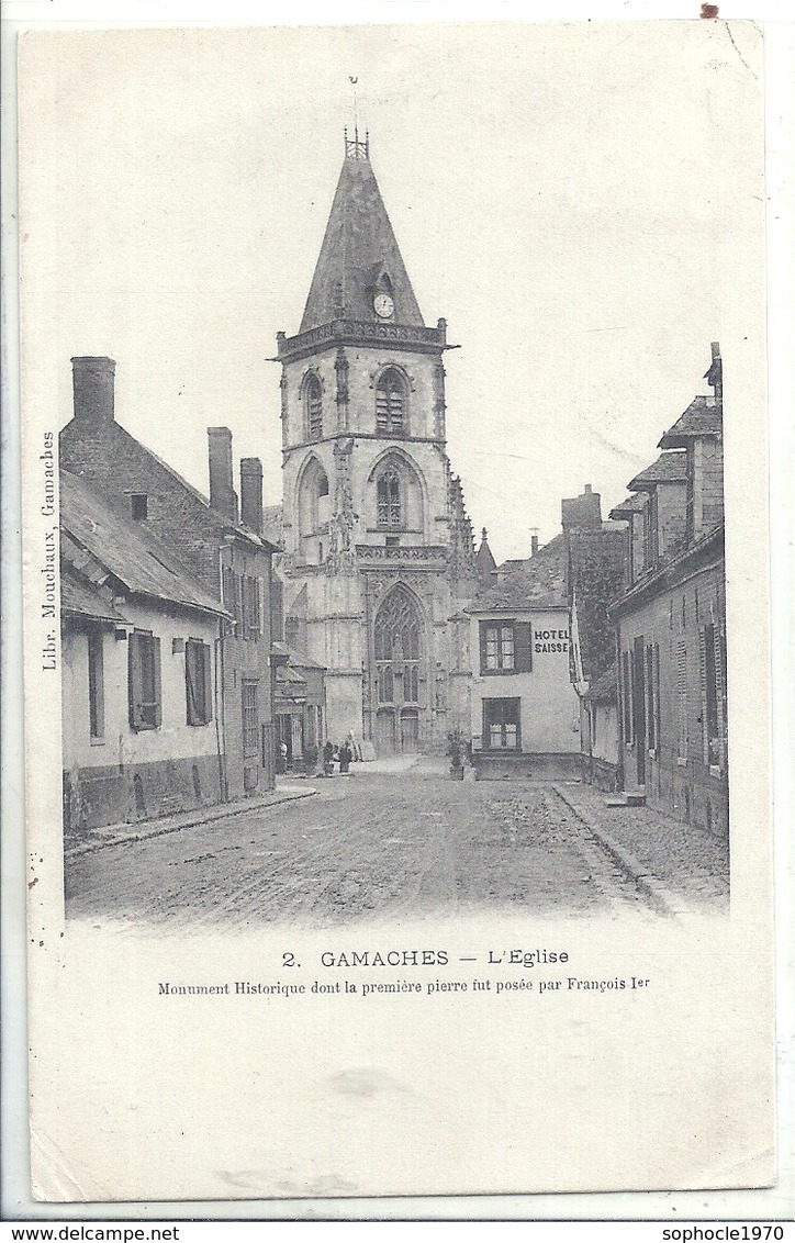 SOMME - 80 - GAMACHES - 2700 Hab - L'Eglise - Autres & Non Classés