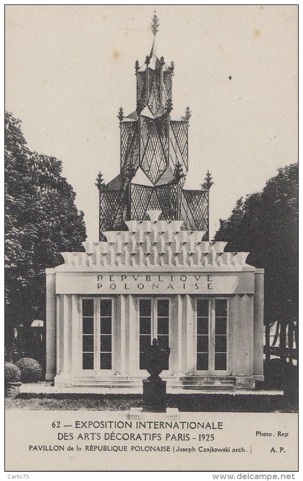 Evènements - Exposition Arts Décoratifs 1925 - Nuit - Architecture - Pavillon Pologne - J. Czajkowski - Expositions