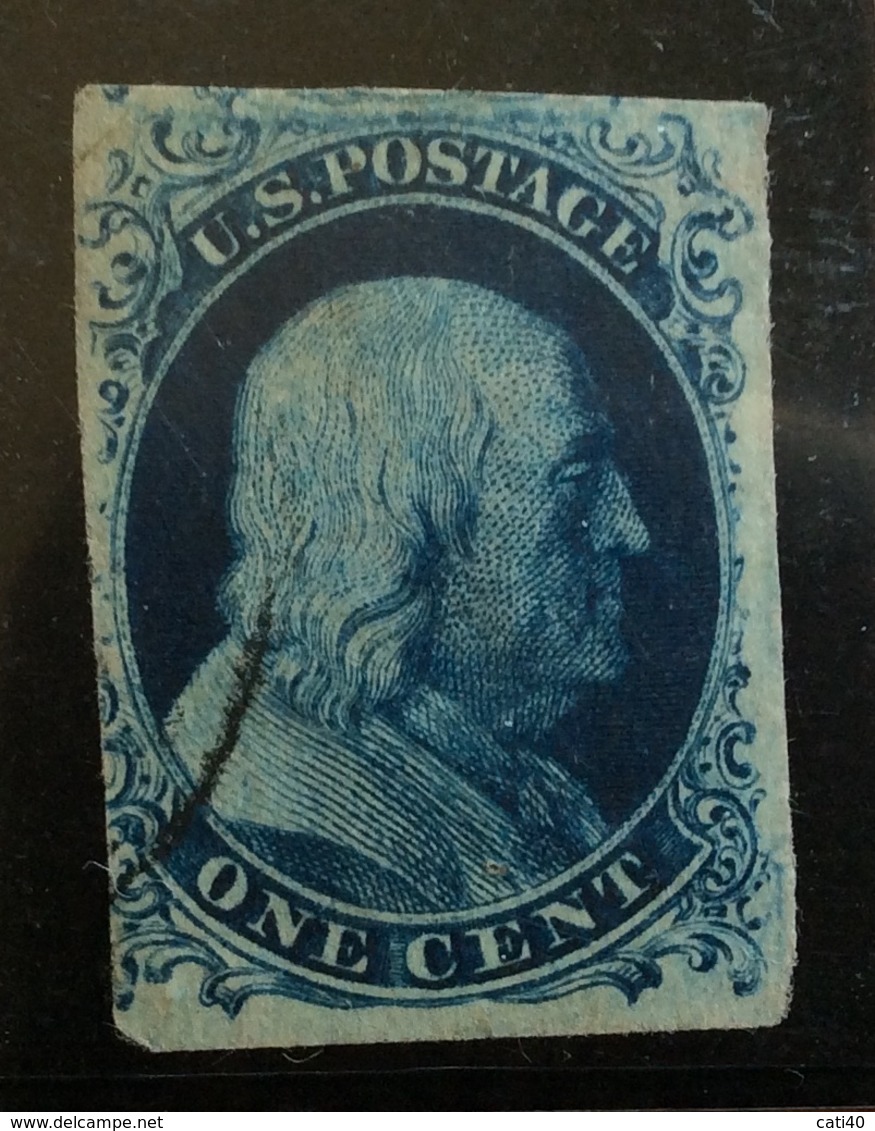 STATI UNITI ONE CENT  FRANKLIN  1851-7   BB - Used Stamps