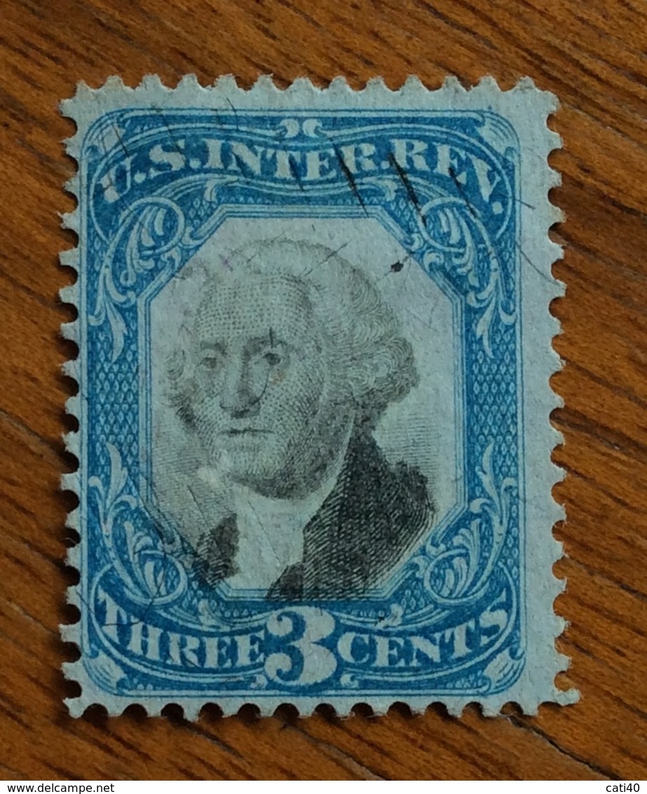 STATI UNITI U.S. INTER. REV.  3 CENTS - Usati