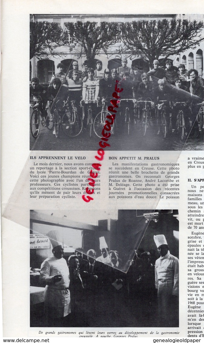 23- GUERET - CYCLISME -ECOLE-  LES ELEVES DE LA SECTION SPORT ETUDE 1982-1983- RARE PHOTO ORIGINALE DAVID & VALLOIS - Ciclismo