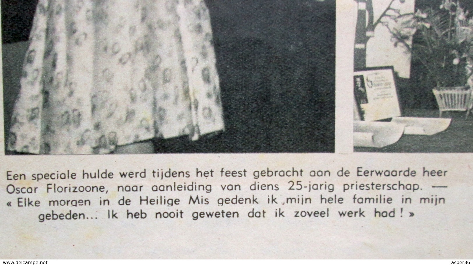 Tijdschrift Met Artikel "700 Leden Van De Familie Florizoone Vierden Te Adinkerke" 1959 - Collections